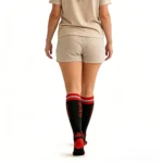 Black and red double-spun Easy Stretch™ socks - Image 3