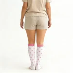 Powder-white stretchable "Easy Stretch™" socks - Image 3