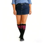 Square maroon "Stretchable™" socks - Image 2