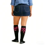 Square maroon "Stretchable™" socks - Image 3