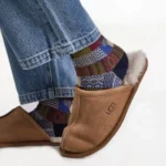 Retro Color Block Checkered Cotton Socks - Image 9