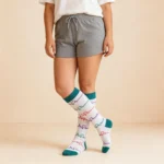 White EKG Knee-High Socks - Image 4
