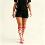 Red Argyle Crew Socks - Image 2