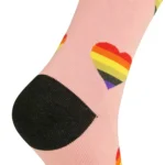 Pink heart "Elastic™" style socks - Image 8