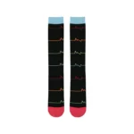 Sky Blue Wave Knee-High Socks
