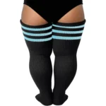 Black & Light Blue Stripes Relax Stretch™ Socks - Image 14