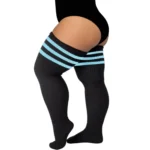 Black & Light Blue Stripes Relax Stretch™ Socks - Image 13