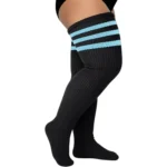 Black & Light Blue Stripes Relax Stretch™ Socks - Image 12