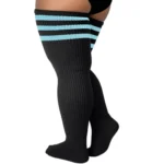 Black & Light Blue Stripes Relax Stretch™ Socks - Image 10