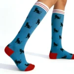 Blue Black Cat–Shaped Stretchable™ Socks - Image 8