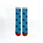 Blue Black Cat–Shaped Stretchable™ Socks