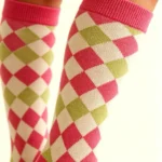 Red Argyle Crew Socks - Image 6