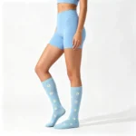 Blue & White Floral Knee-High Socks - Image 6