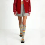 Grey Heart-shaped Stretchable™ Socks - Image 2