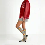 Grey Heart-shaped Stretchable™ Socks - Image 3