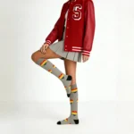 Grey Heart-shaped Stretchable™ Socks - Image 7